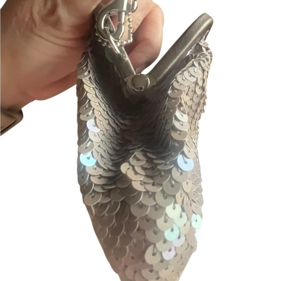 COACH Iridescent Sequin Julia Kiss Lock Clutch - Picture 4 of 8